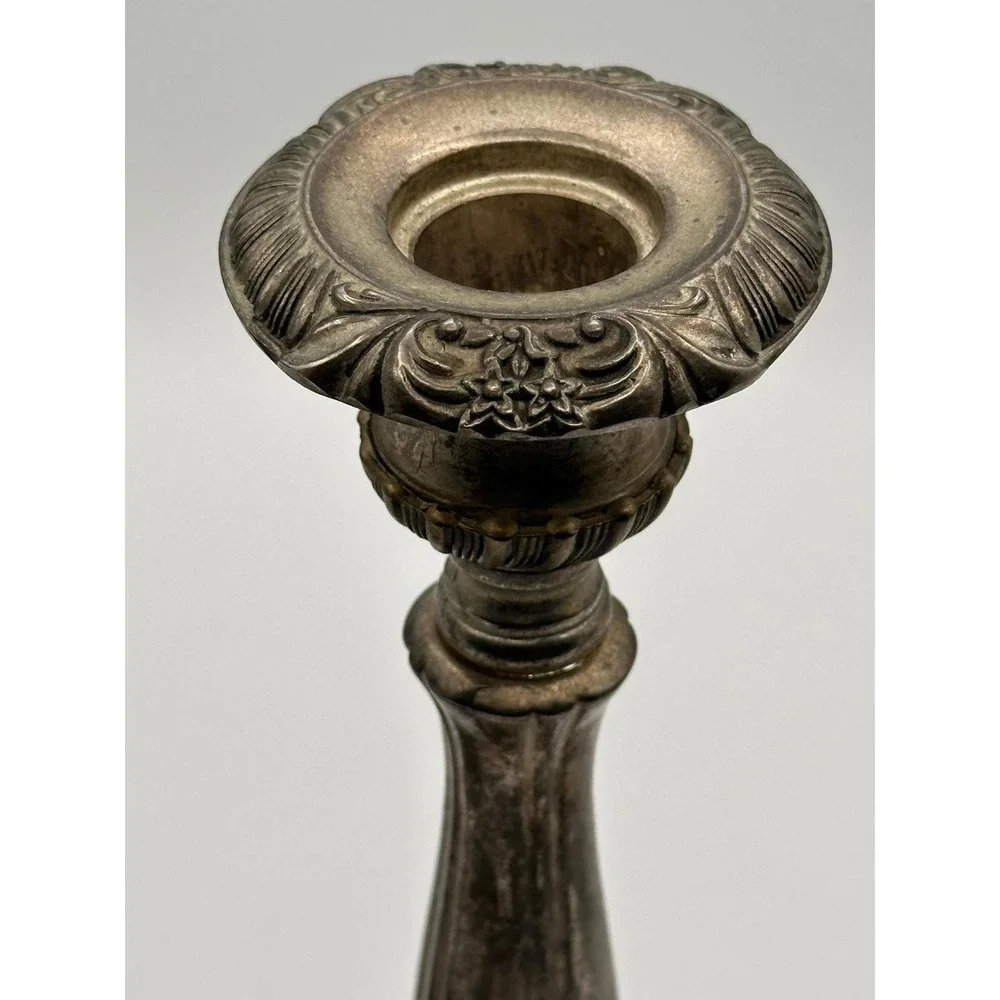 Vintage Godinger Silver Plated Candlestick Holders - Set of 2